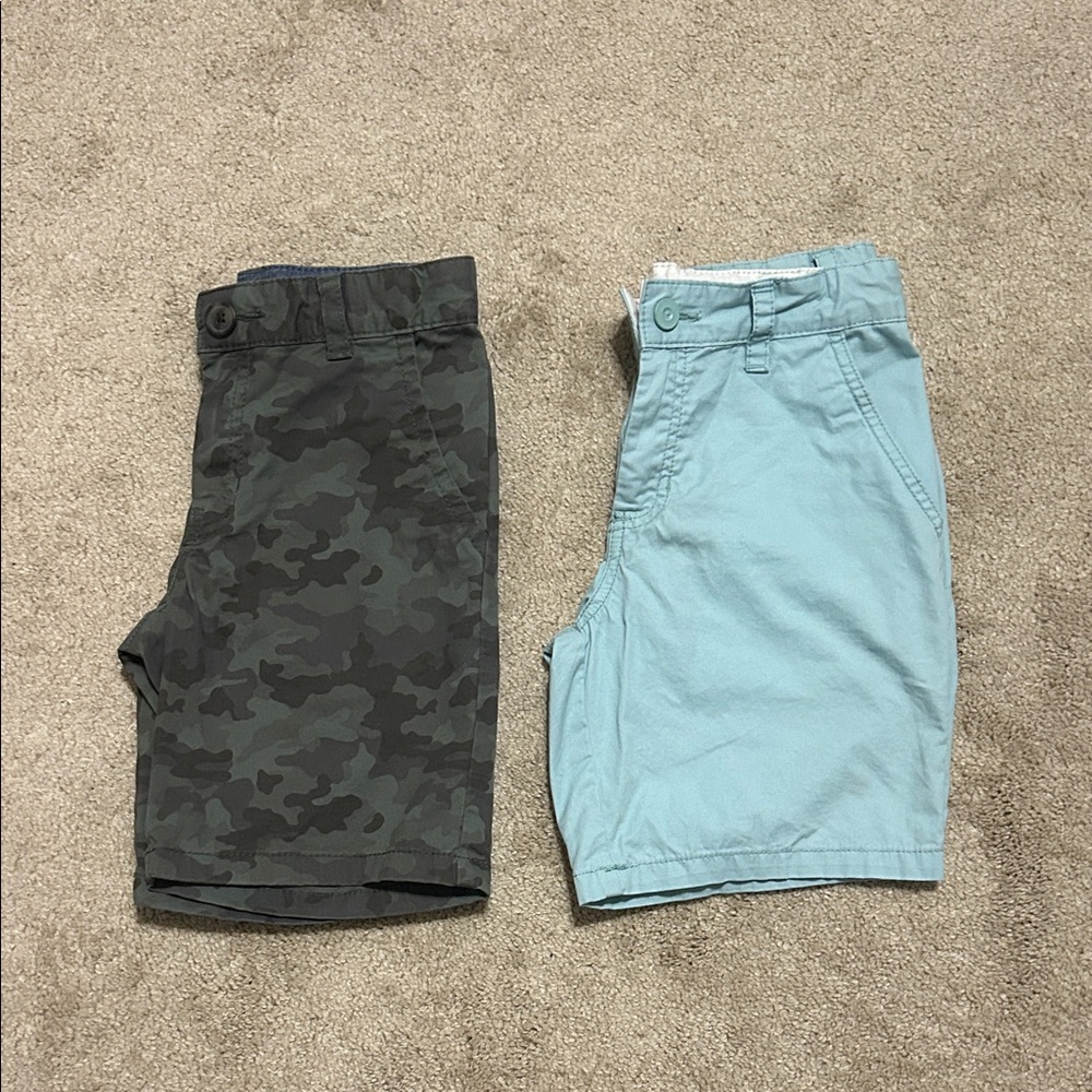 Cat & Jack Kids Camo and Light Blue Shorts